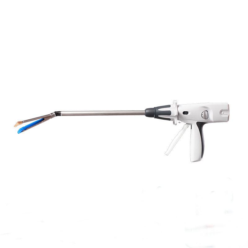 Grampeador linear endoscópico alimentado