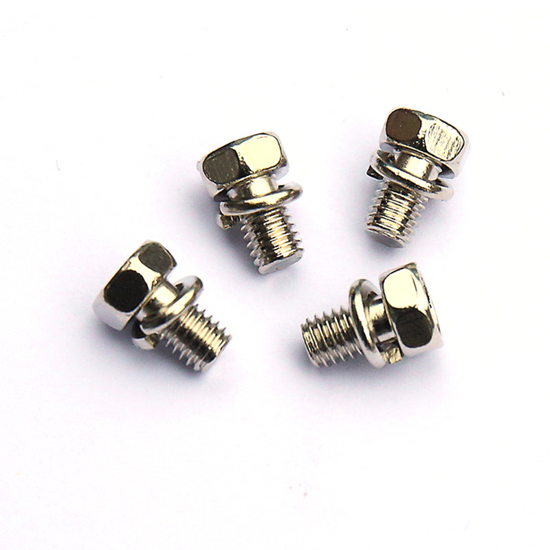 Verzinkte sechskantfeder-kreuzcheibenschraube mit Unterlegschei